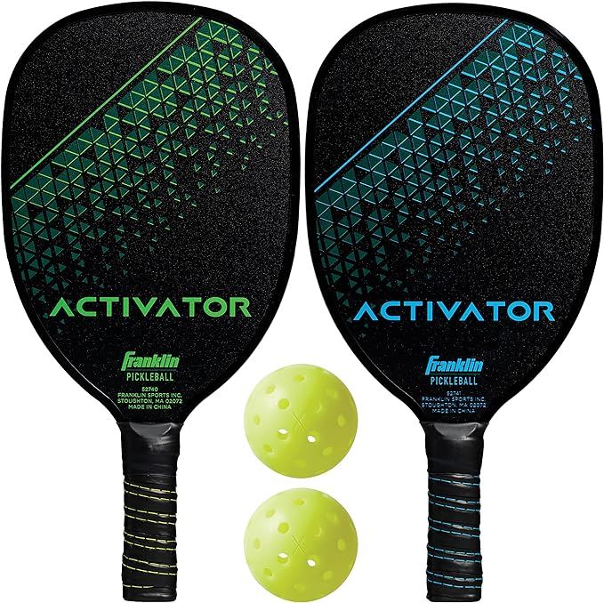 Franklin Sports Pickleball Paddle and Ball Set - Wooden Pickleball Rackets + Pickleballs - Activa... | Amazon (US)