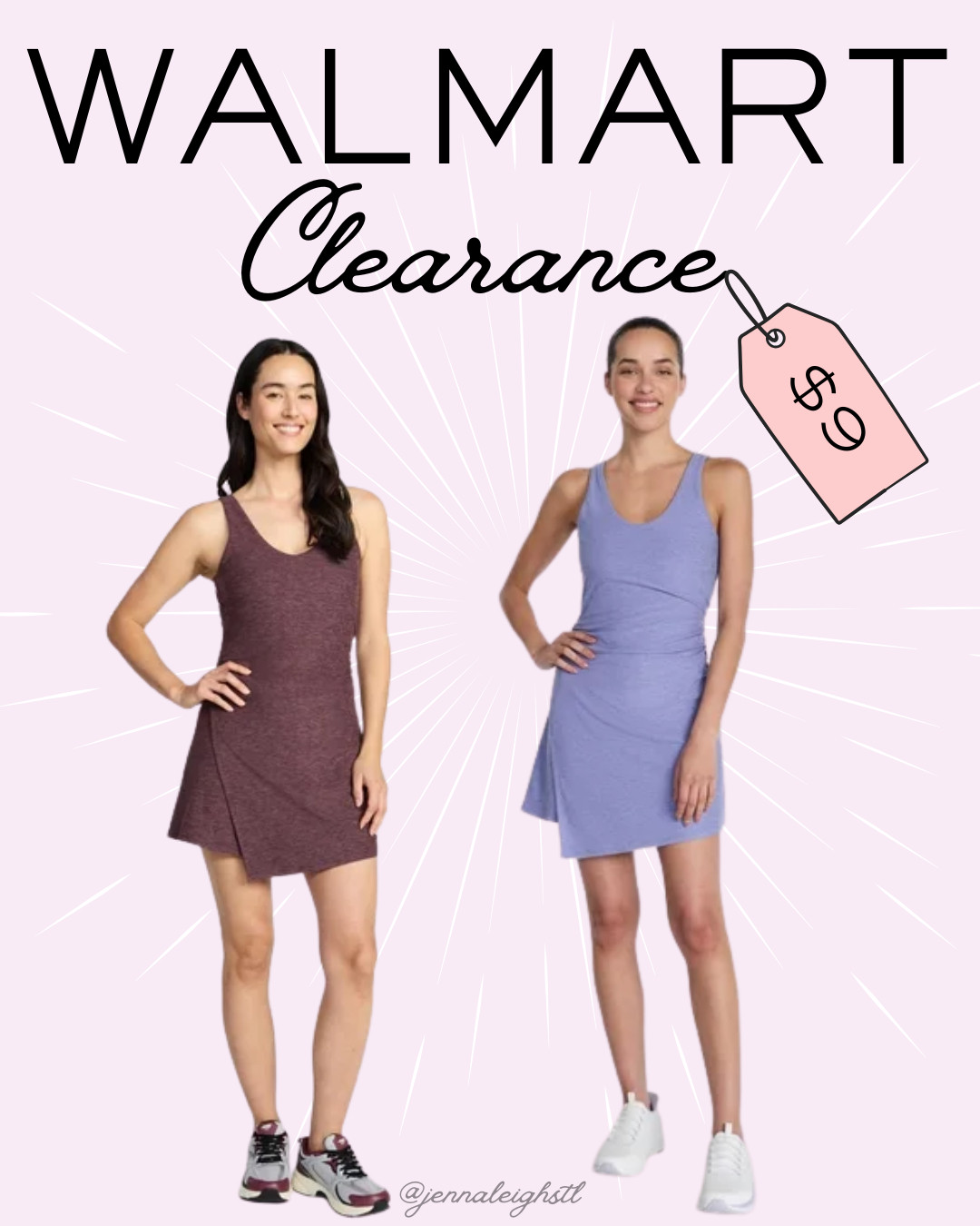 These Athletic Works ButterCore wrap dresses from Walmart are on clearance for just $9. Such a comfy and flattering dress that is perfect for summer and everyday wear. 

 #LTKActive #LTKSaleAlert #LTKMidsize