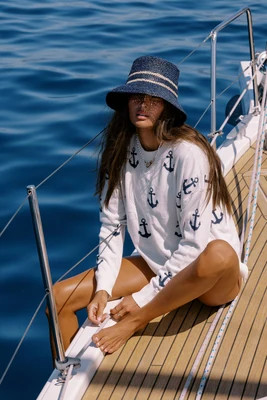 Callie Sweater Regatta Anchor | Beach Riot