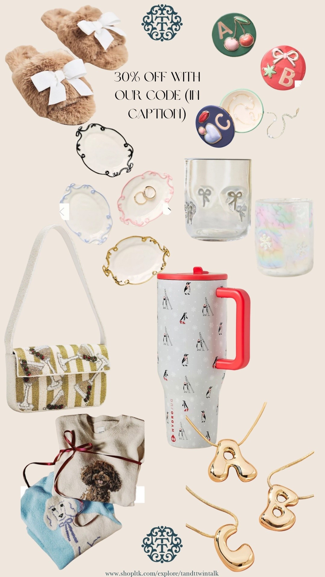 Use code TWINTALK30 for 30% off these gift ideas. 