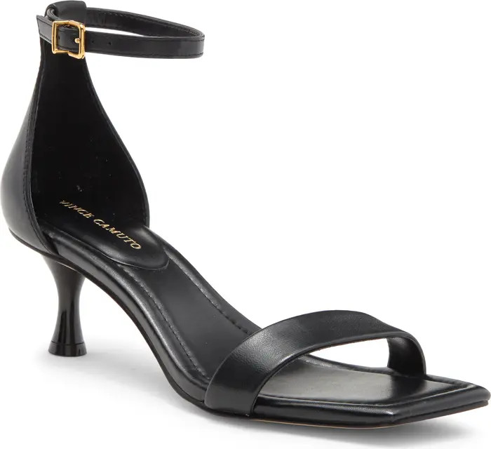 Vince Camuto Vinkely Square Toe Kitten Heel Sandal (Women) | Nordstromrack | Nordstrom Rack