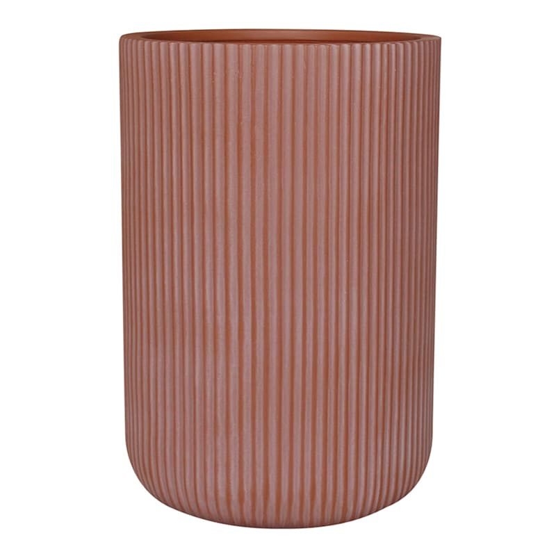 Winchester Tall Ribbed Planter, 15" | At Home