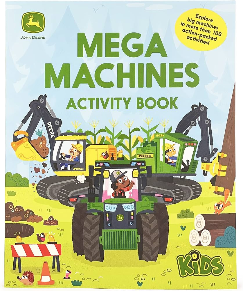 John Deere Kids: Mega Machines Tractor and Truck Puzzles, Mazes & Coloring Activity Book for Boys... | Amazon (US)