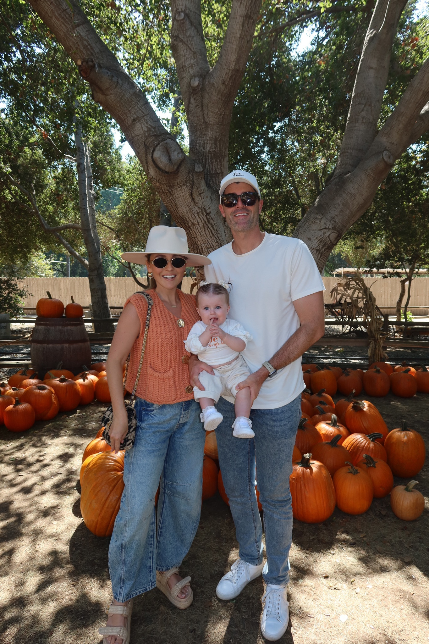 Pumpkin patch fit 🎃 The best free people jeans EVER! So cute & comfy - love the way they hit at my ankle.. I’m 5’4 for reference 

#LTKTravel #LTKSeasonal #LTKFindsUnder100