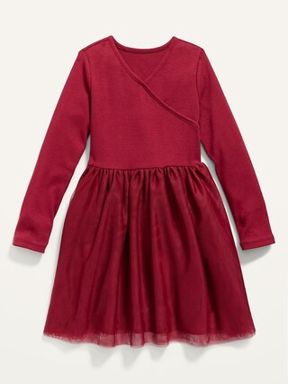 Fit & Flare Wrap-Front Tutu Dress for Toddler Girls | Old Navy (US)