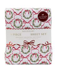 Holiday Bows Sheet Set | Bed & Bath | Marshalls | Marshalls