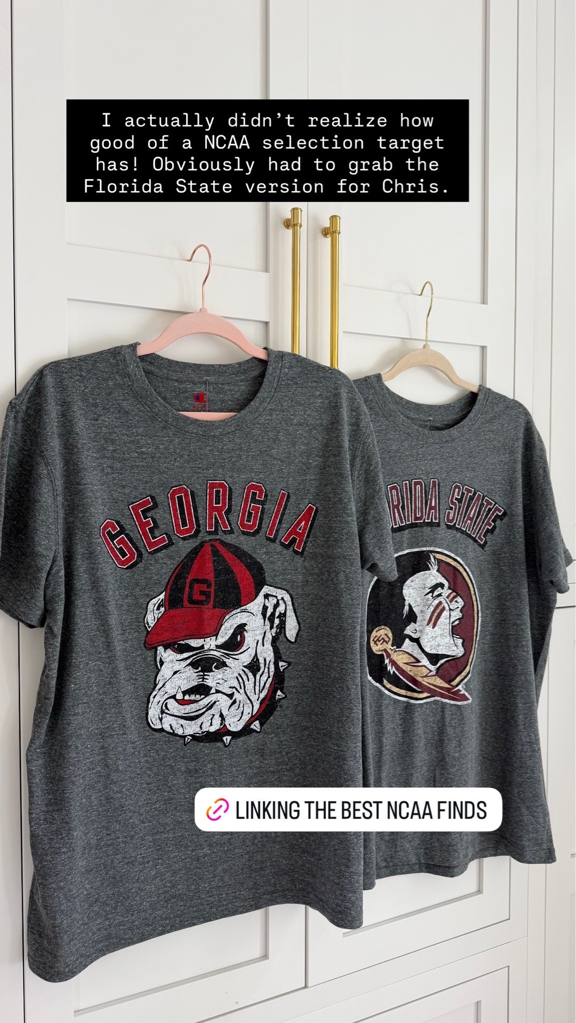 #TargetPartner @Target So impressed with Target’s NCAA section! Lots of tees, sweatshirts, jerseys and even accessories!