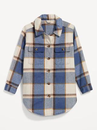 Plaid Soft-Brushed Utility Shacket for Women | Old Navy (US)