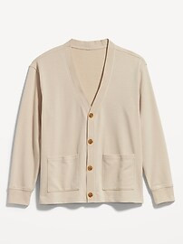 French Terry Button-Front Cardigan Sweater for Men | Old Navy (US)