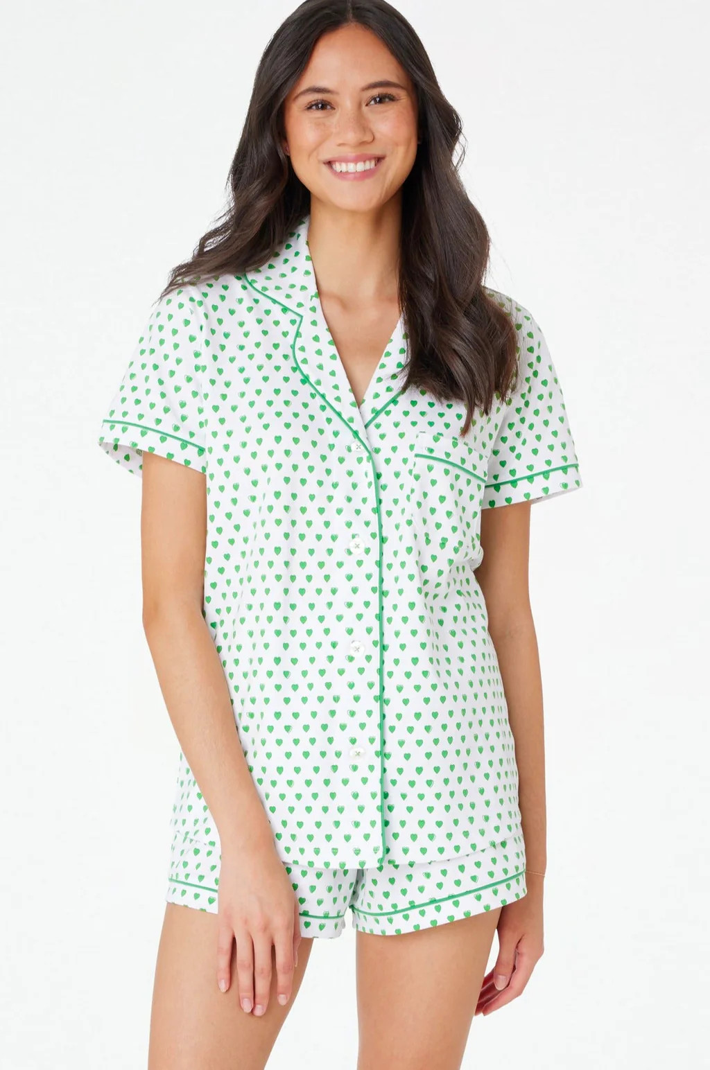 Hearts Polo Pajamas | Roller Rabbit