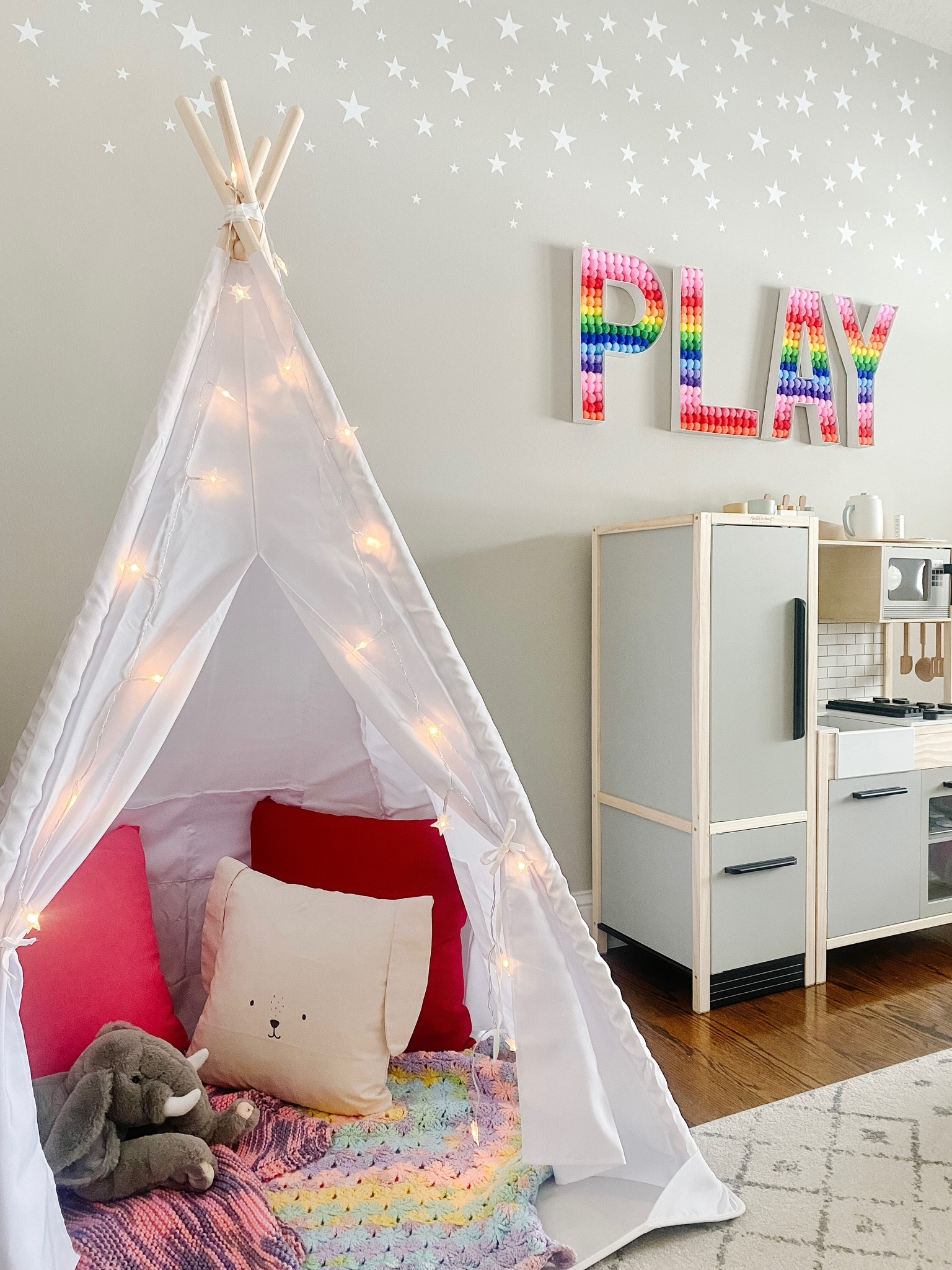 Kids playroom, rainbow, kids tent, toddler kitchen

#LTKfamily #LTKkids #LTKhome