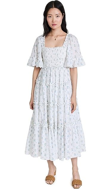 Bijou Rose Smocked Day Ankle Gown | Shopbop