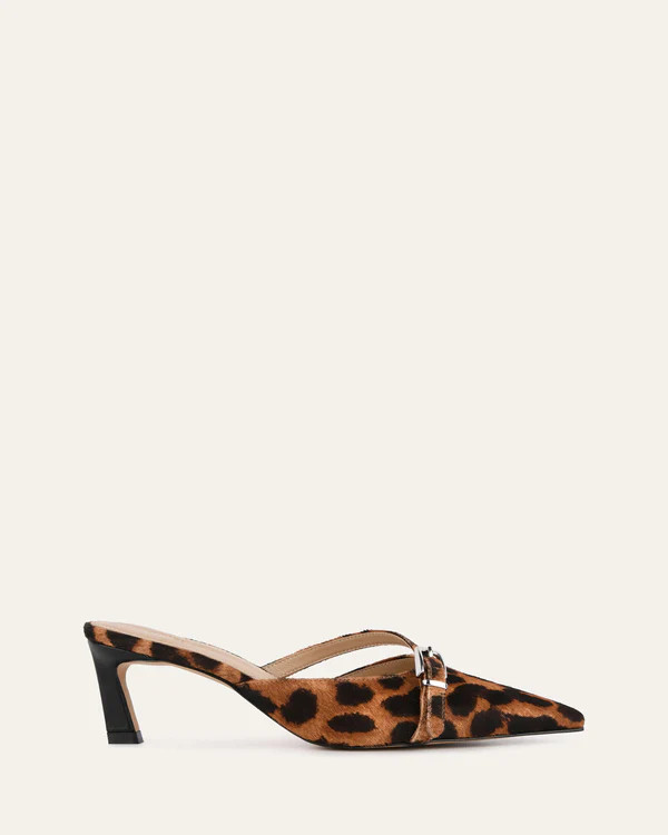 LEONA LOW HEELS OCELOT LEATHER | Jo Mercer (AU)