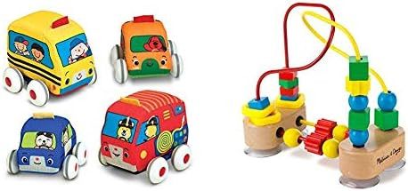 Melissa & Doug Pull-Back Vehicles & First Bead Maze | Amazon (US)