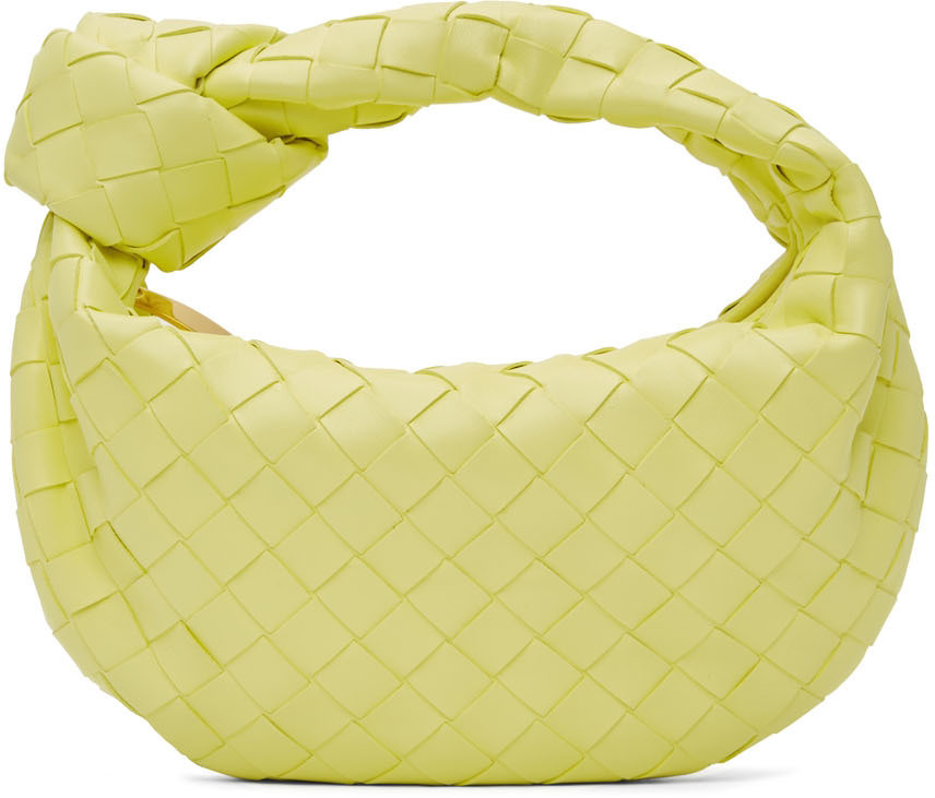 Bottega Veneta Yellow Mini Jodie Bag | SSENSE