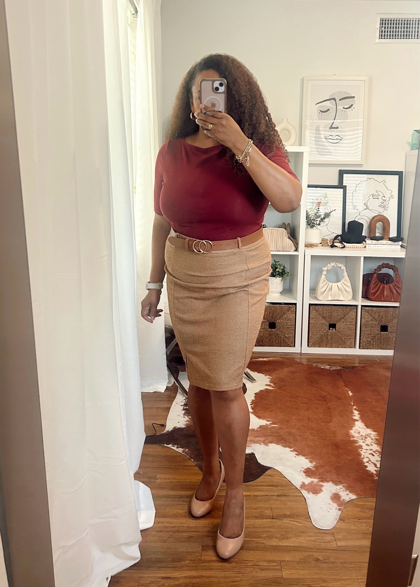 Work outfit of the day - size xl for the bodysuit and skirt.

#LTKMidsize #LTKOver40 #LTKWorkwear