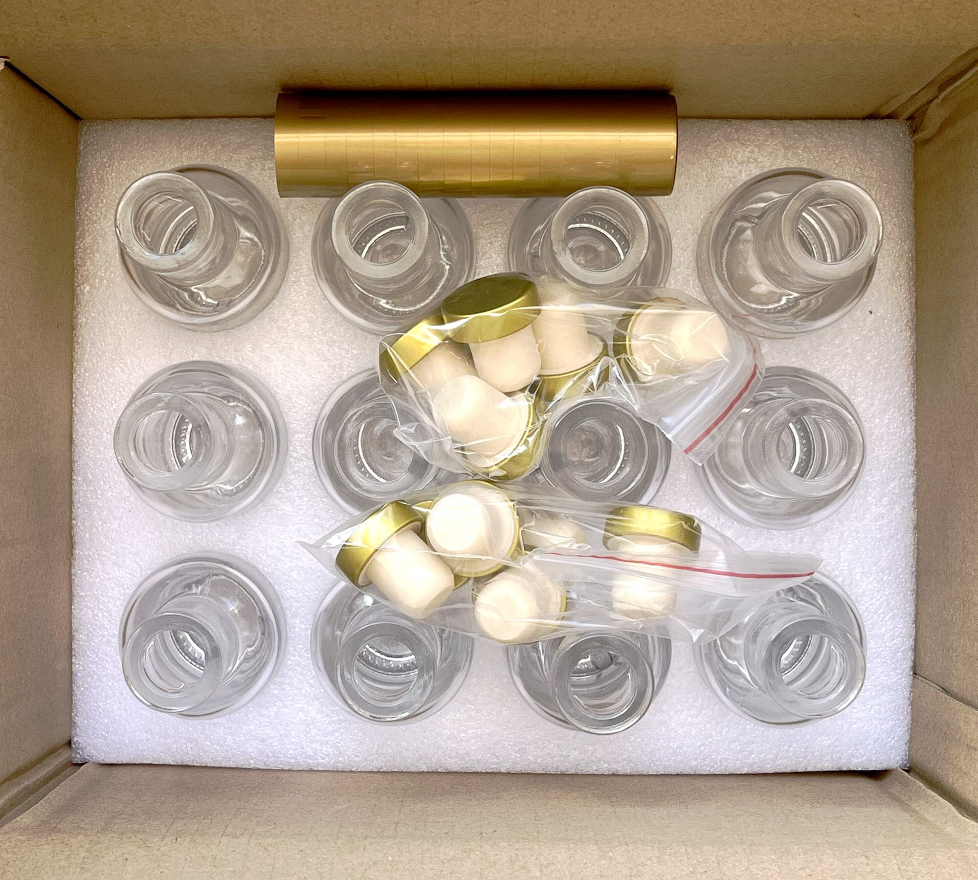 Clear Glass Bottles 3 oz - 100ml [Pack of 12] for Wine Beverages Drinks Oil Vinegar Kombucha Beer... | Amazon (US)