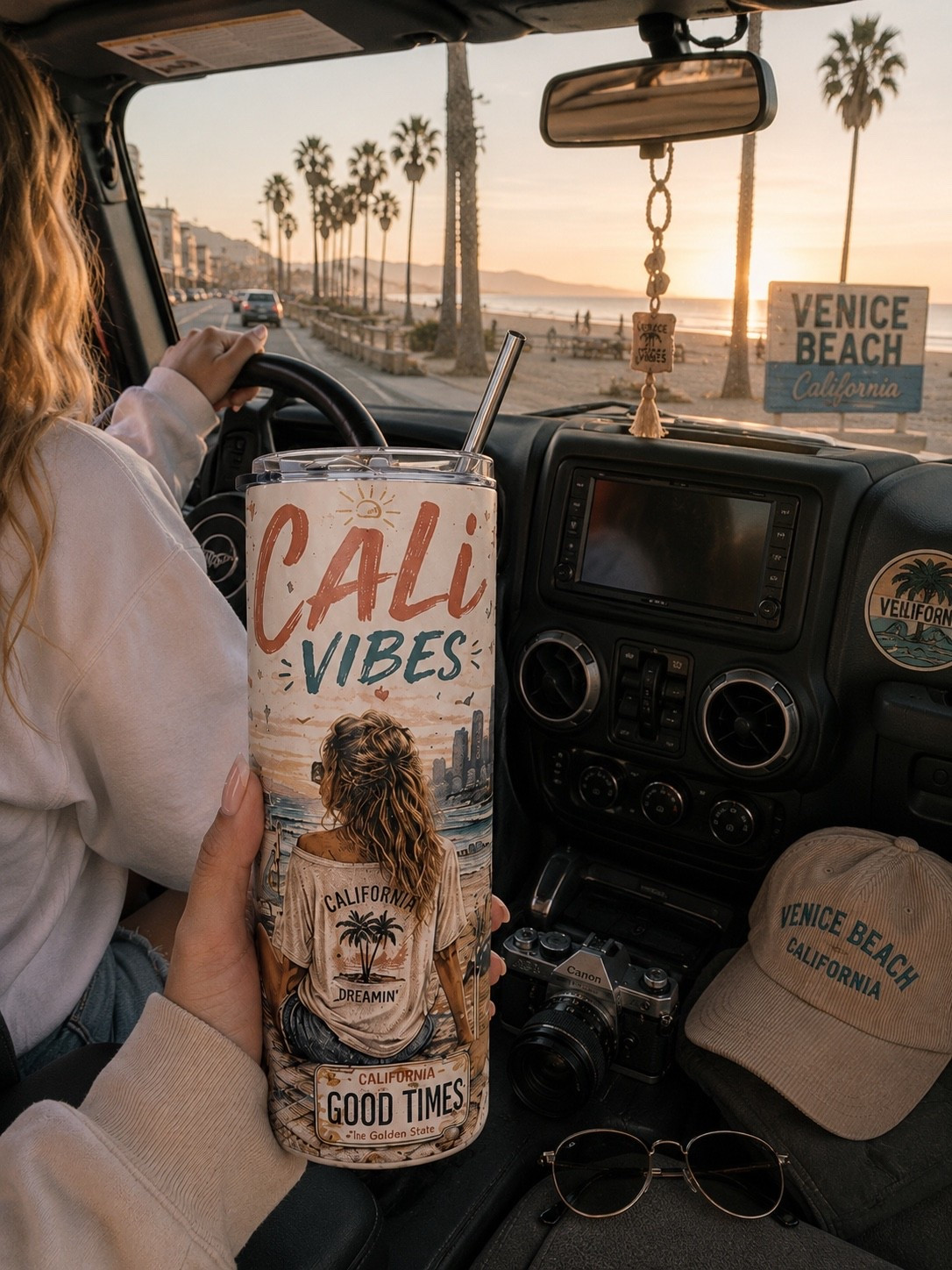 For the girls who love palm trees, coastal roads, and golden hour. ☀️🌊 This Cali Vibes tumbler is my new favorite travel companion.

#LTKgiftguide #LTKsummer
