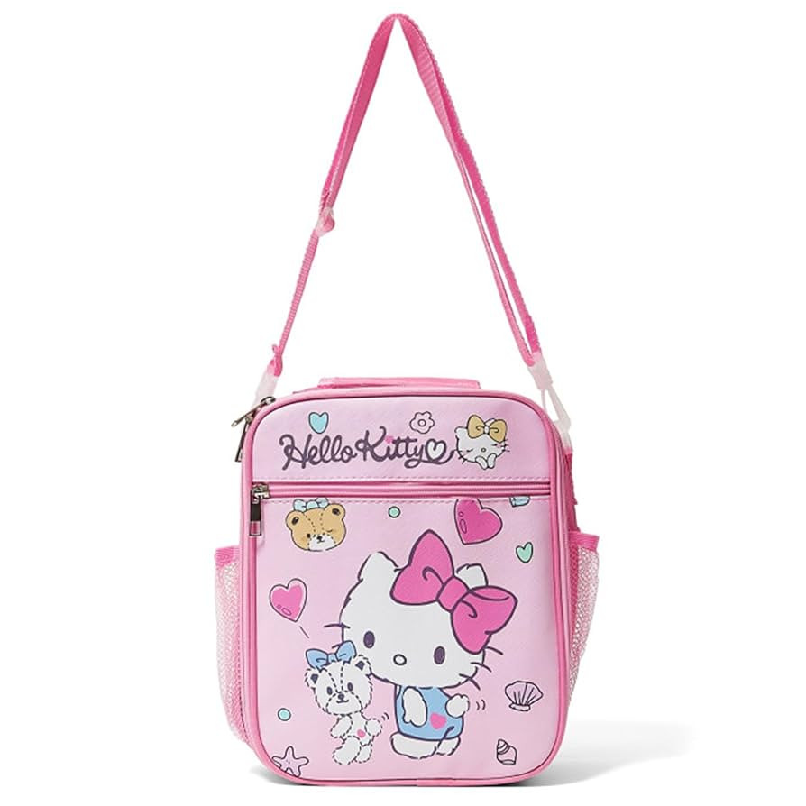 Cute Lunch Bags for Women, Large Capacity Lunch Tote with Adjustable Shoulder Strap, Reusable Ins... | Amazon (US)