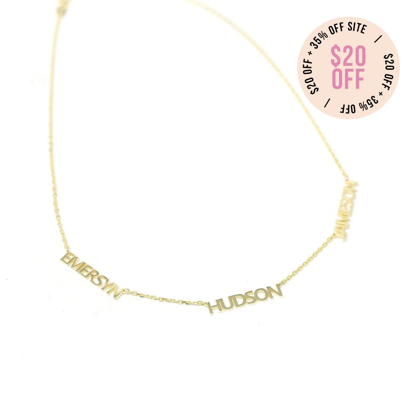 Custom Name or Mantra Necklace | The Sis Kiss