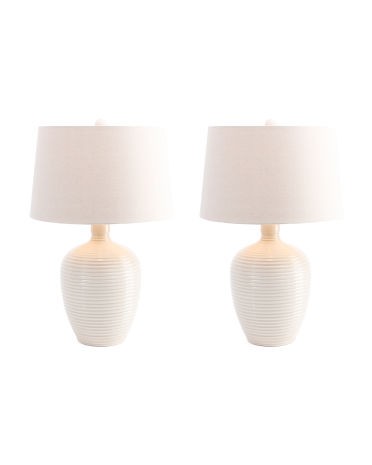 Set Of 2 Ceramic Table Lamps | TJ Maxx