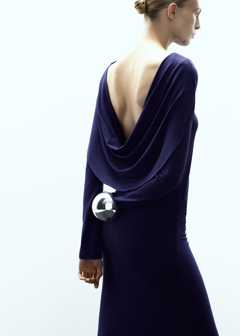 Draped open-back dress | MANGO United Kingdom | MANGO (UK)