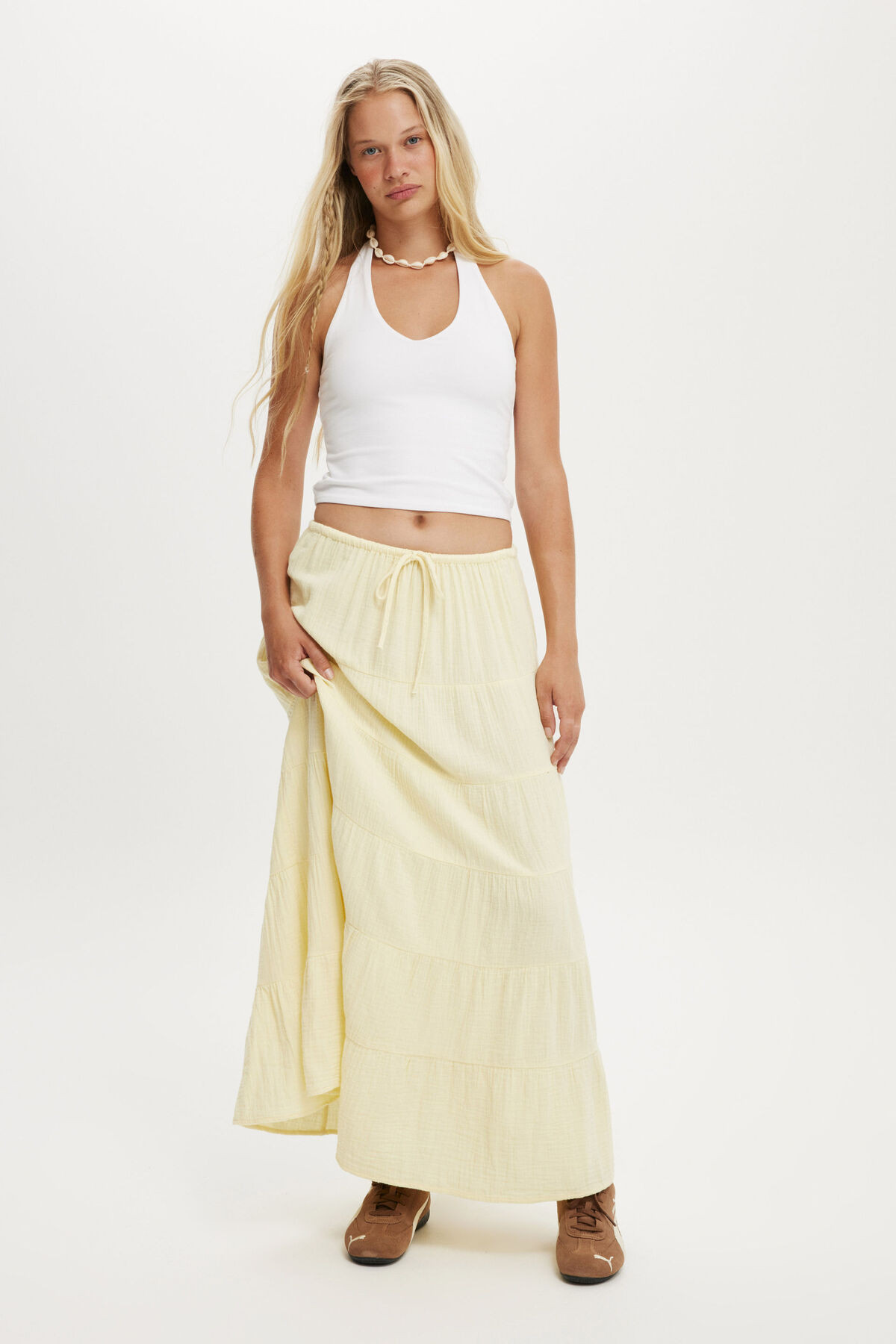 Haven Multi Tiered Maxi Skirt | Cotton On (US)