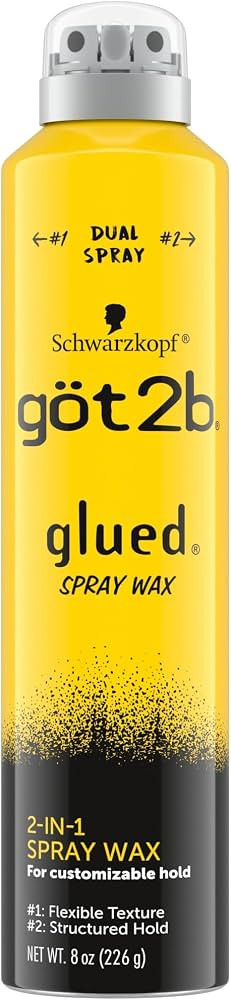 got2b Glued Customizable Hold Spray Wax, 2-in-1 Dual Nozzle, 8 oz | Amazon (US)
