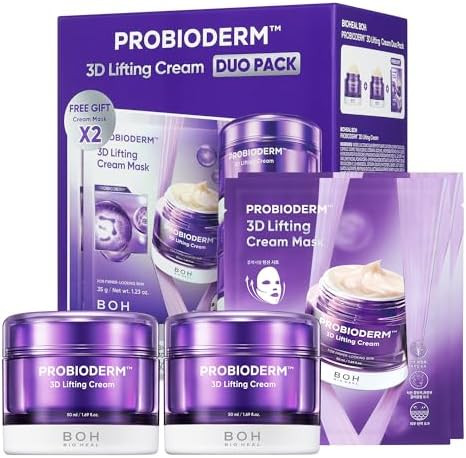 BIOHEAL BOH PROBIODERM™ 3D Lifting Cream Double Set + Cream Masks | Korean Anti-Aging Face Crea... | Amazon (US)