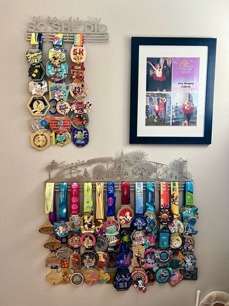 Lots of questions about my Disney medal racks, so here they are! 

RunDisney | medal holder | Disney medals | running medals

#LTKfindsunder100 #LTKActive