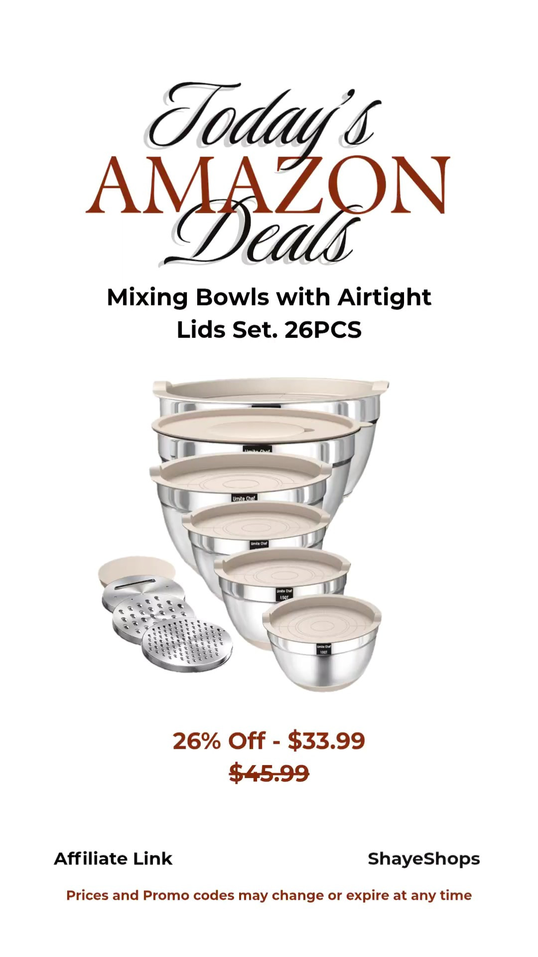Amazon finds, Amazon deals, daily deals, today’s deals, trending Amazon products, viral Amazon finds, Amazon must haves, budget friendly finds, affordable favorites, everyday essentials, limited time sale, promo code available, extra savings, online shopping deals, deal alert, smart shopping, discounted favorites, kitchen and dining, amazon home, mixing bowls#AmazonFinds #AmazonDeals #DailyDeals #LTKFinds #LTKDeals #AmazonMustHaves #DealAlert #PromoCode #ExtraSavings #LimitedTimeDeal #BudgetFinds #TrendingNow #DealsOfTheDay #OnlineShopping #SmartShopping #AmazonSale #DiscountFinds #Savings #kitchen #dining #gadgets #Amazonhome

#LTKfoodie #LTKHome #LTKmomlife