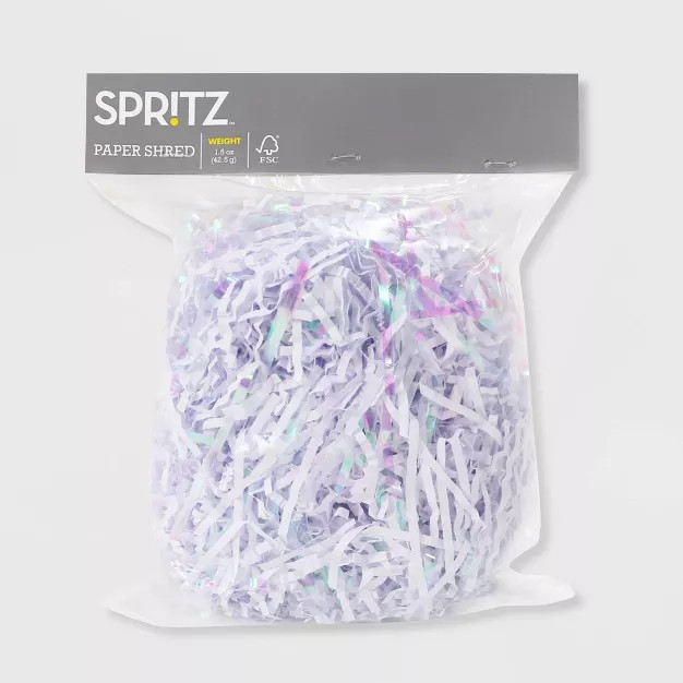 Iridescent Paper Shred White - Spritz™ | Target