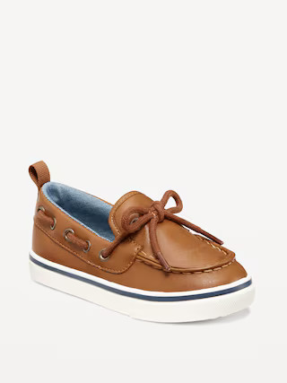 Faux-Leather Boat Shoes for Toddler Boys | Old Navy (US)