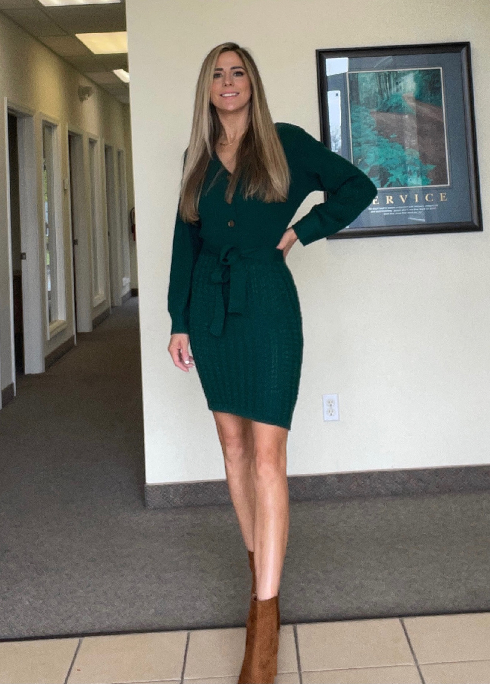 Sweater dress love❤️ 
Dress is small

#LTKunder100 #LTKshoecrush #LTKworkwear