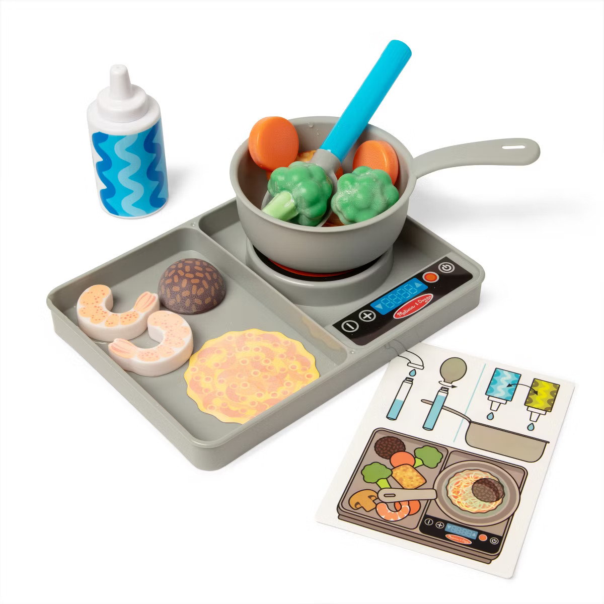 Melissa & Doug Water WOW Saute & Serve Play Set: Plastic Kitchen Accessories, Educational Focus o... | Target