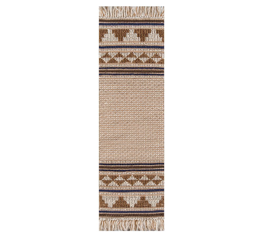 Coen Handwoven Wool/Jute Rug, Brown, 2'3 x 7'6 | Pottery Barn (US)