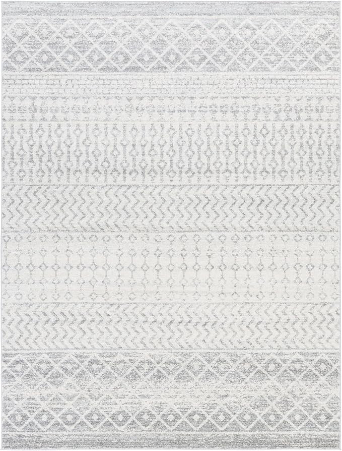 Livabliss Chester Boho Moroccan Area Rug,7'10" x 10'3",Grey | Amazon (US)