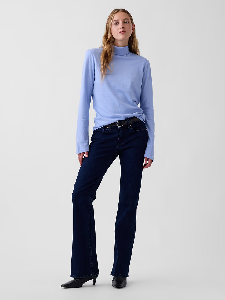 100% Cotton Authentic Turtleneck T-Shirt | Gap (US)