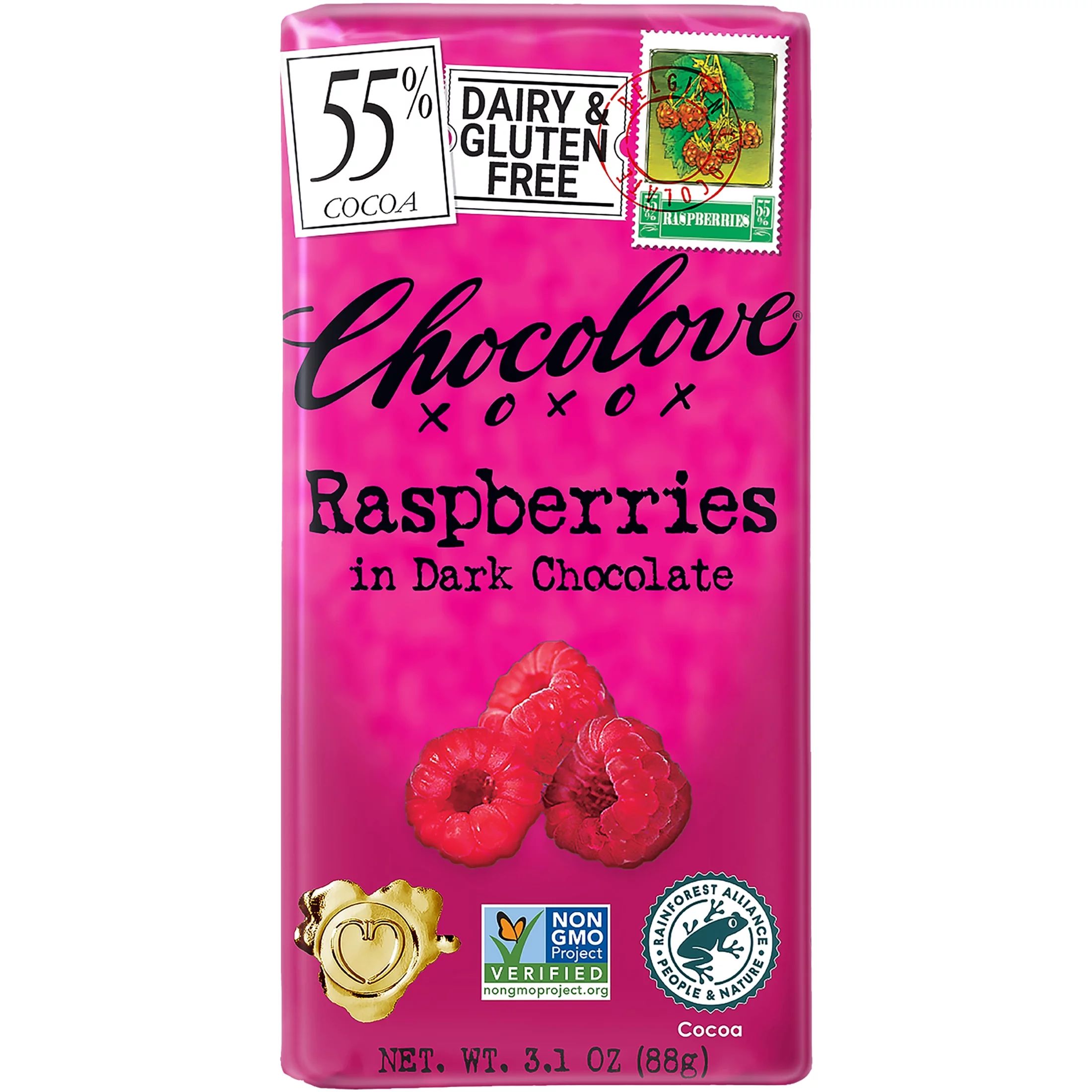 Chocolove Raspberries in Dark Chocolate , 3.1 oz | Walmart (US)