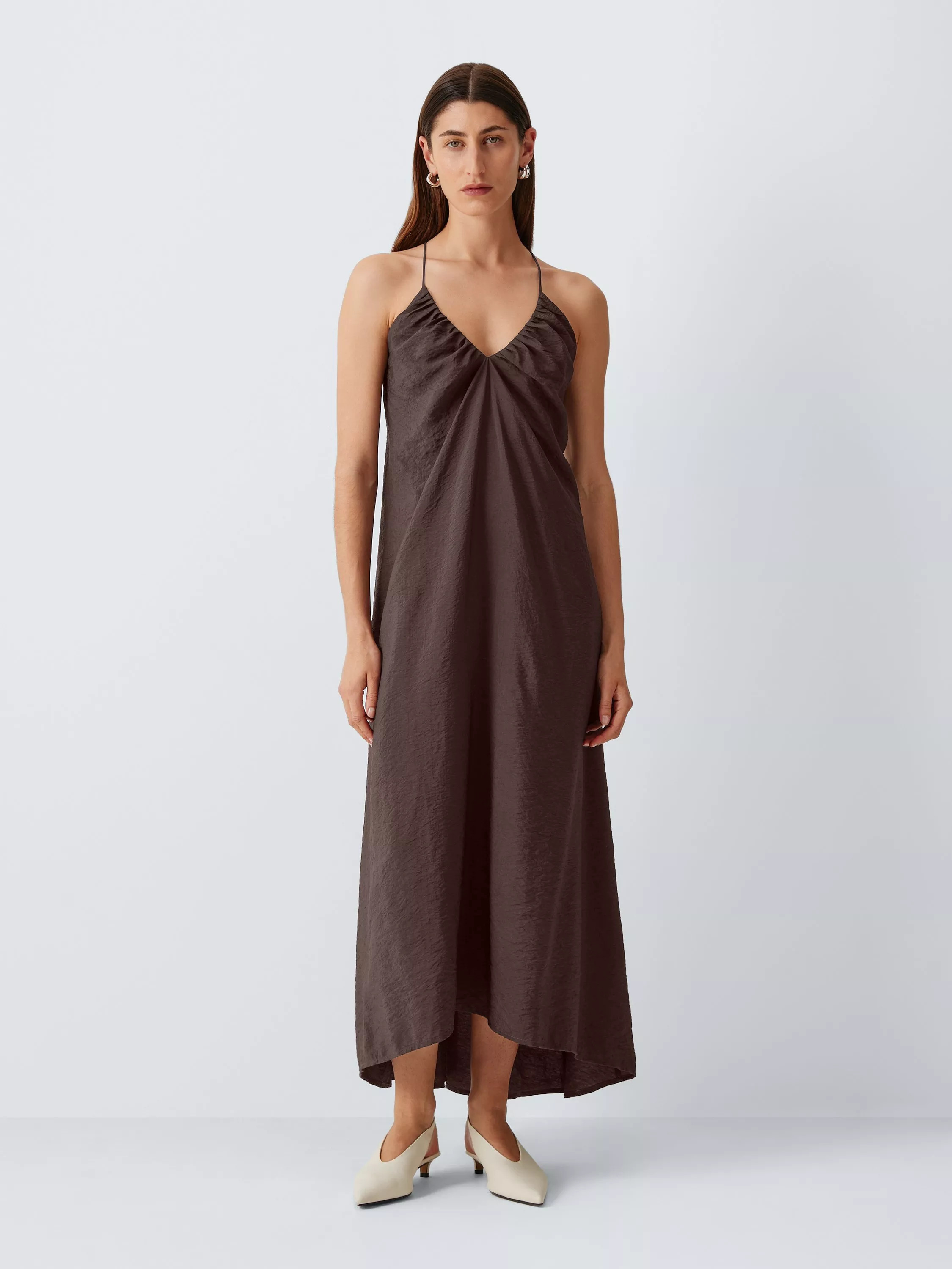 Camisole Maxi Dress, Chocolate | John Lewis (UK)