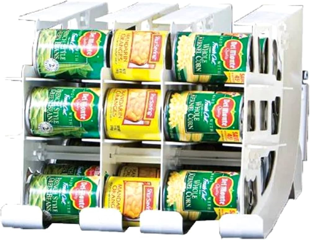 FIFO Can Tracker Stores 54 cans | Rotates First in First Out | Canned Goods Organizer for Cupboar... | Amazon (US)