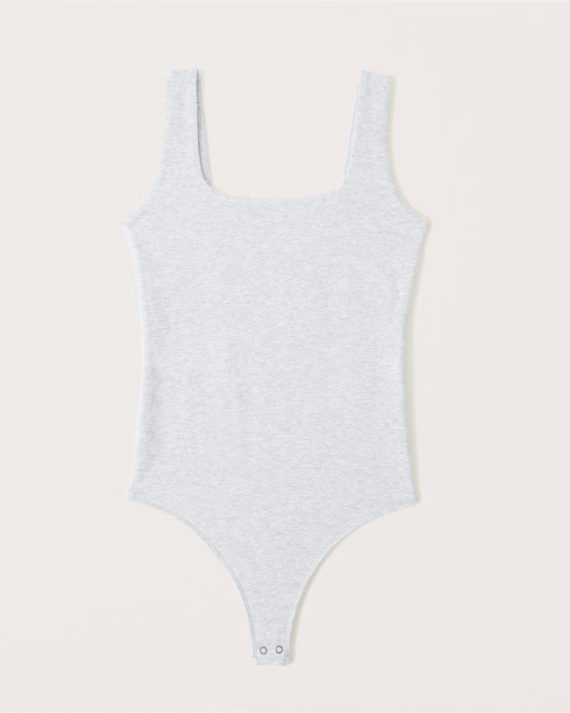 Cotton Seamless Fabric Tank Bodysuit | Abercrombie & Fitch (US)