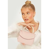 Womens Pearl Handle Grab Bag - Pink - One Size, Pink | Boohoo.com (UK & IE)