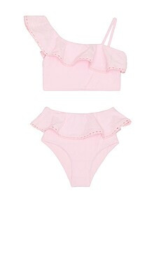 BEACH RIOT Kids Little Ava Top & Daisy Bottom in Pink Sands from Revolve.com | Revolve Clothing (Global)