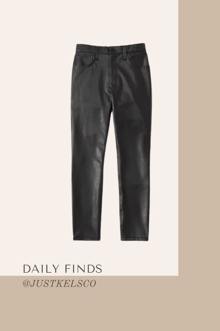 Daily finds // Abercrombie 15% off sale / leather pants under $80 

#LTKstyletip #LTKsalealert #LTKunder100