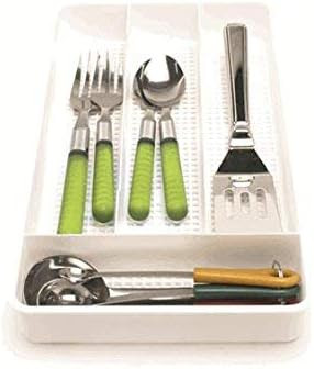 Dial Industries B694W Small Mesh Cutlery Organizer Tray, White | Amazon (US)