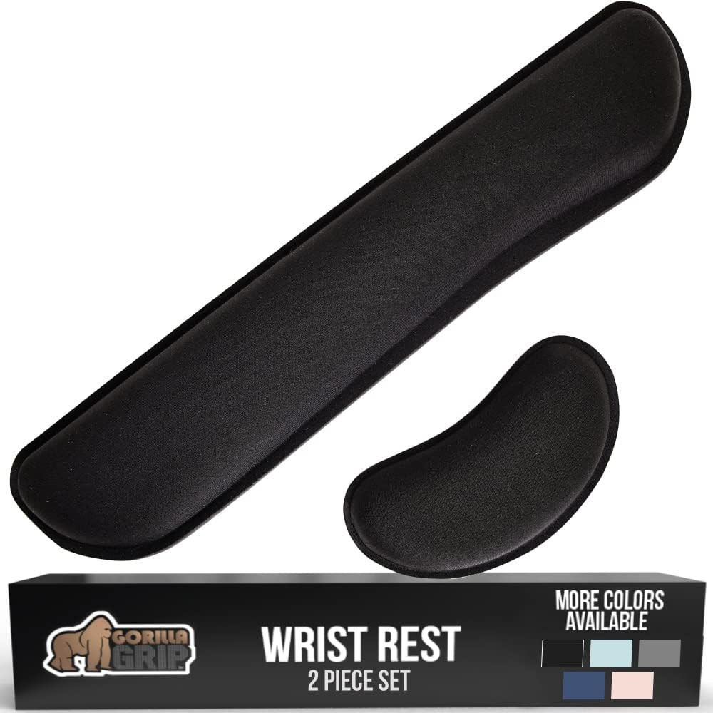 Gorilla Grip Soft Gel Memory Foam Ergonomic Wrist Rest, Slip Resistant, Comfortable Keyboard and ... | Amazon (US)