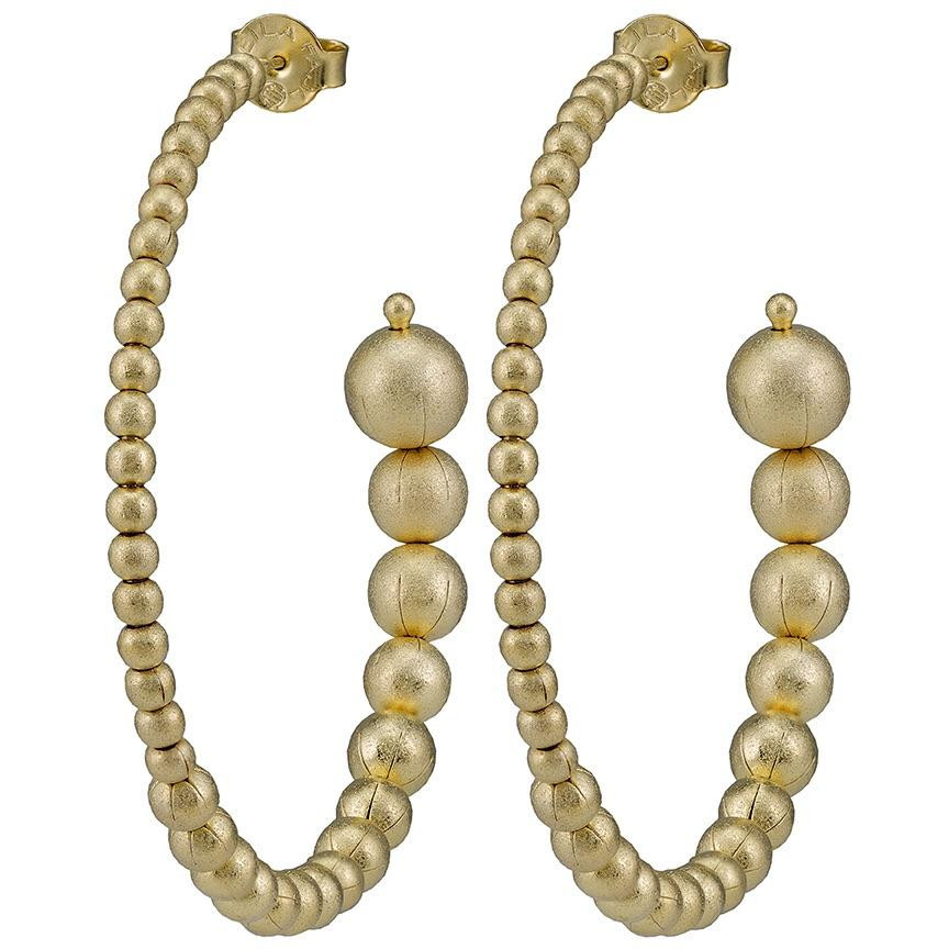 Small Crescent Hoops | Sheila Fajl