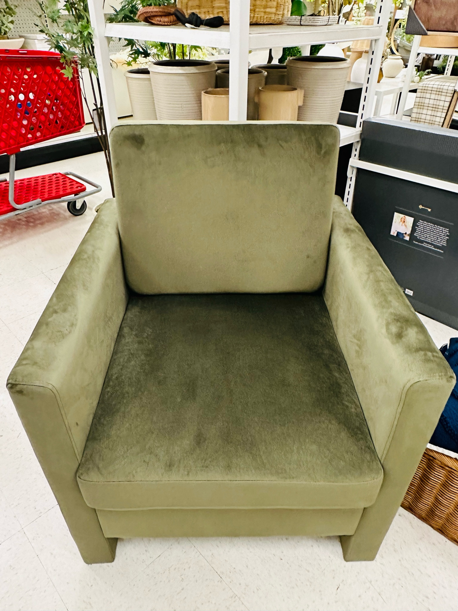 Target green best sale accent chair