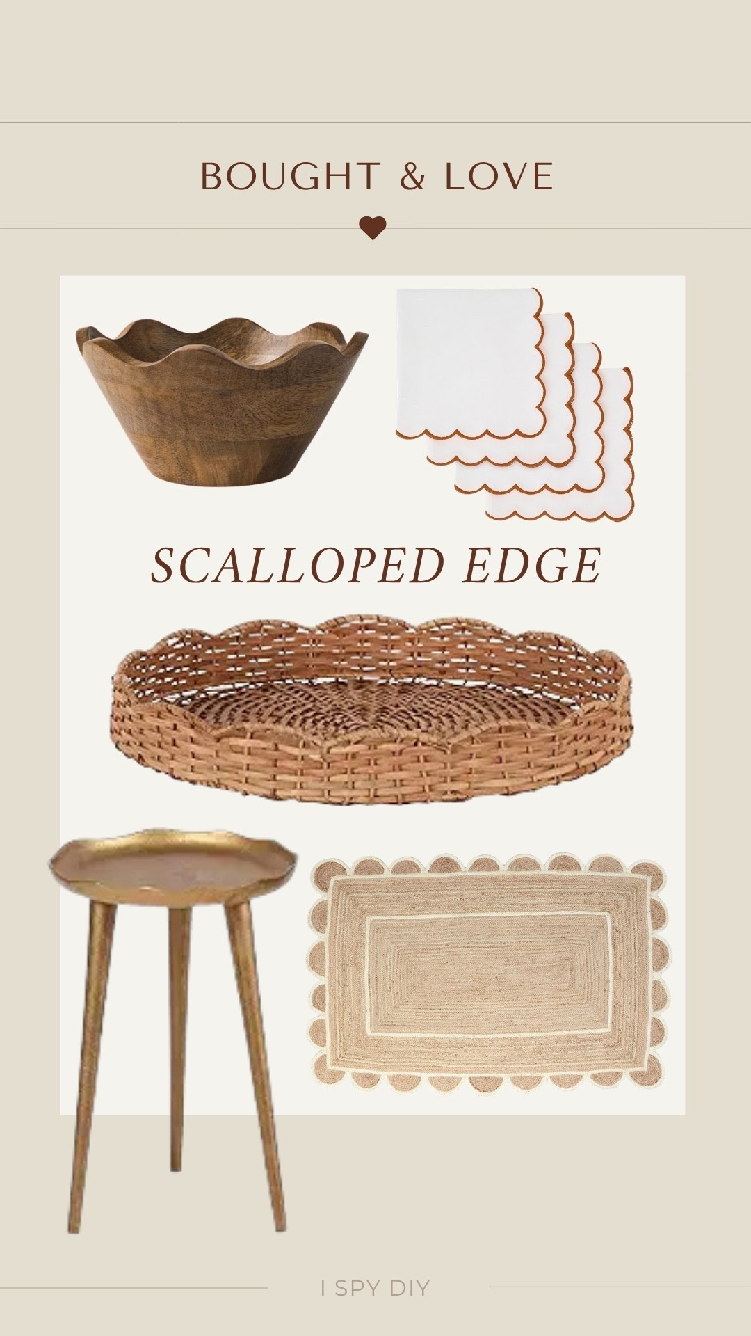 I’m instantly drawn to anything with a scalloped edge. There’s something about the shape that feels cheerful and a little nostalgic. I’ve added scalloped details to so many corners of our homes over the years. Here are a few of my favorite scalloped finds.

#LTKHome